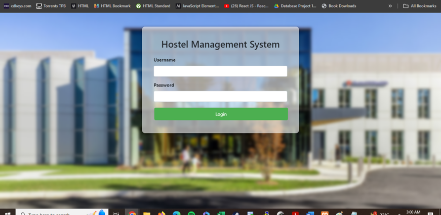 Hostel Management System